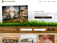 Tablet Screenshot of coryfamilyfarm.com